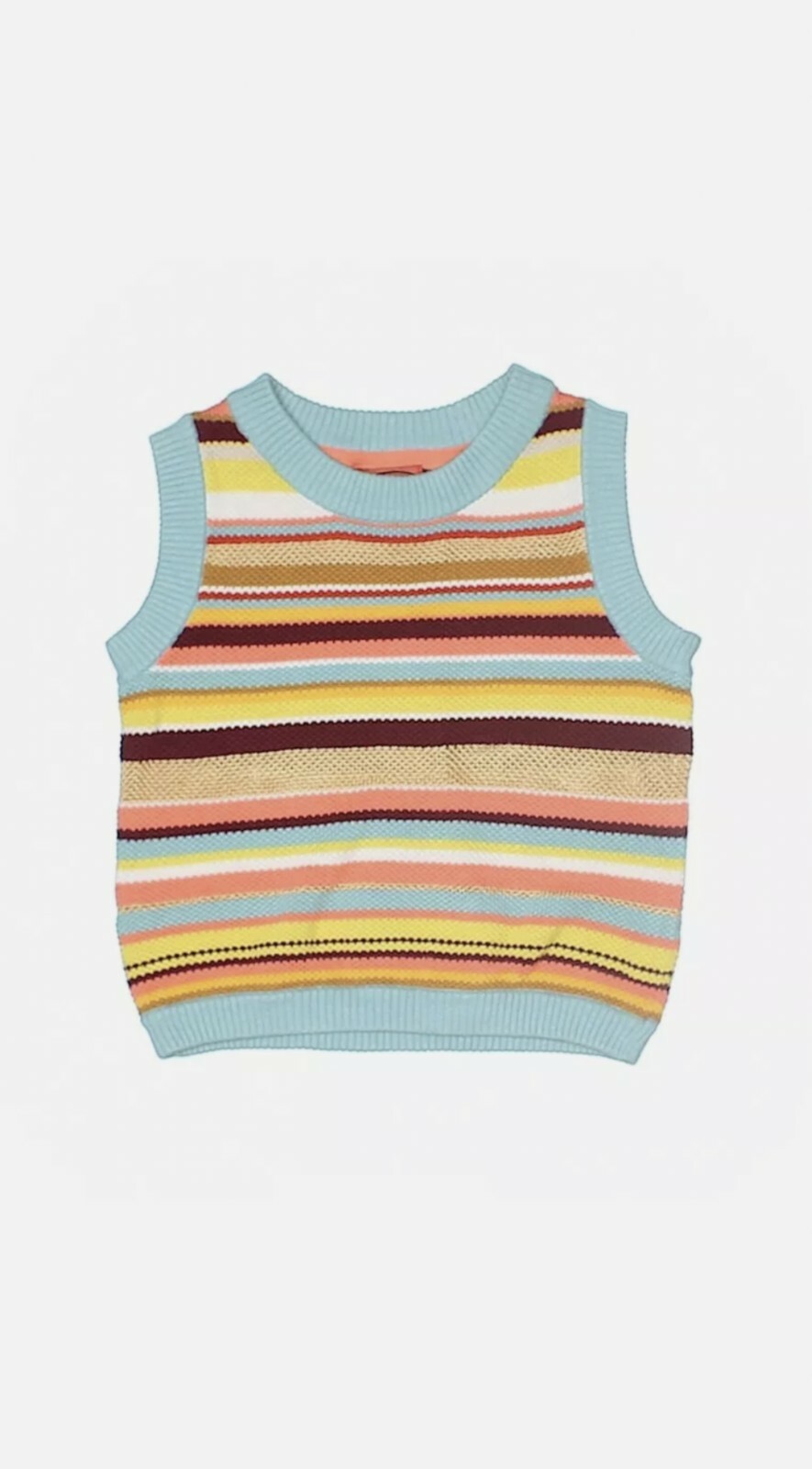 MISSONI for Target Striped Kids S/L Sweater Vest L GUC