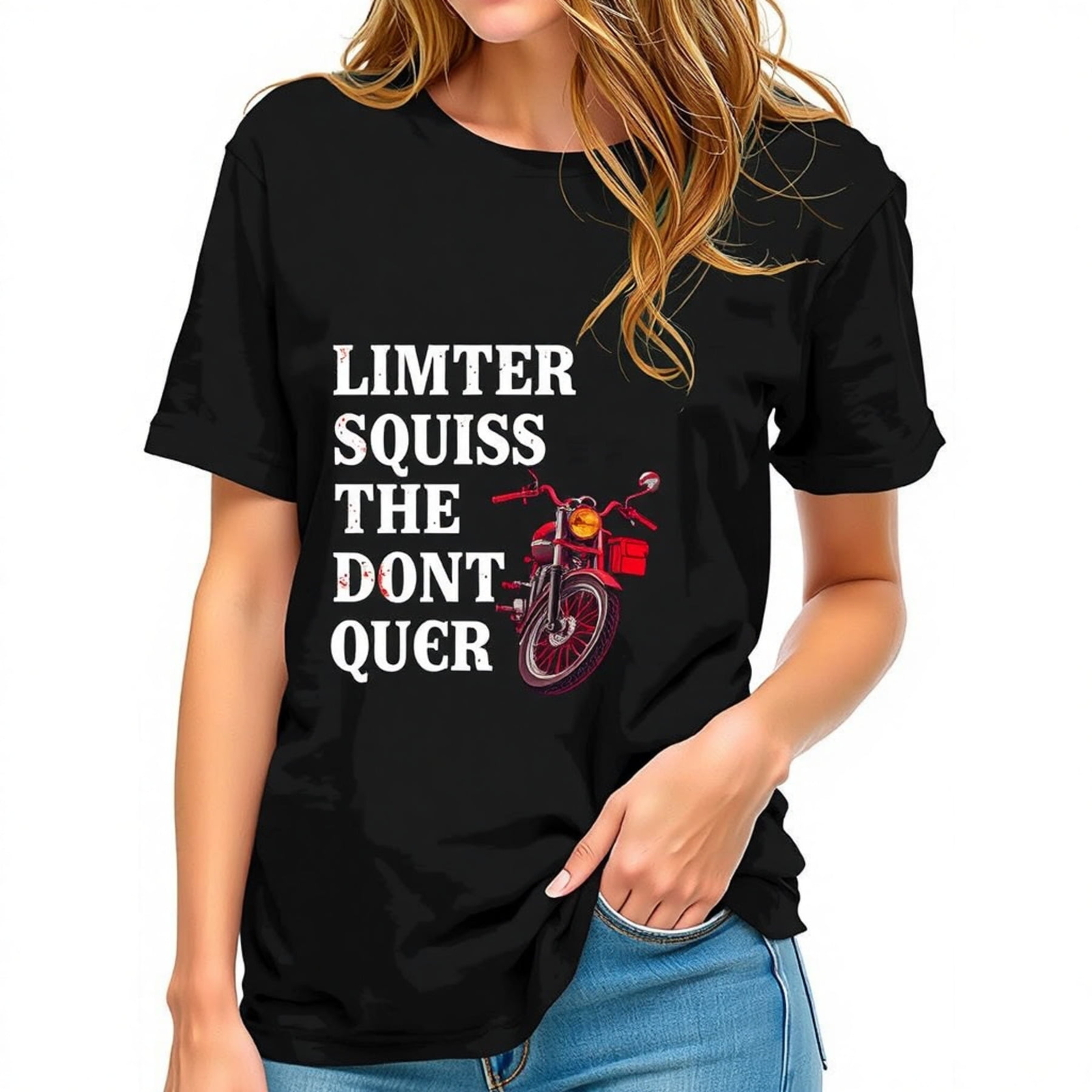 Cool Black Graphic T-Shirt for Motorcycle Lovers 