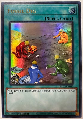 Yugioh! - Fossil Dig - RA01-EN053 - Ultra Rare - NM