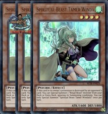 Yugioh! 3x Spiritual Beast Tamer Winda BLTR-EN070 Ultra Rare 1st Ed NM