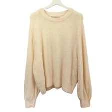 Aerie Women's Oversized Fuzzy Pullover Long Sleeve Sweater Size M ...