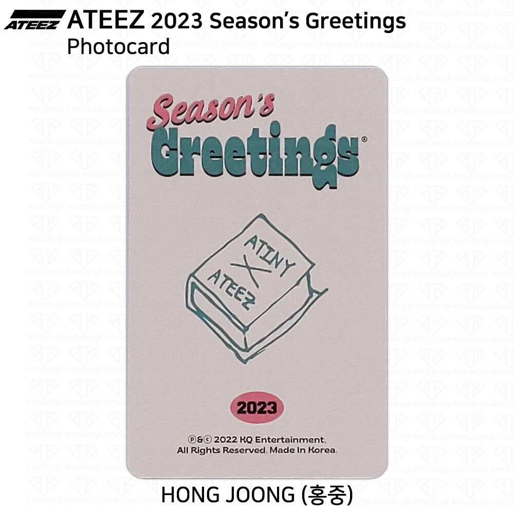 ATEEZ 2023 Season's Greetings Official Photocard 2 Versions ATEEZ 2023 Season's Greetings Official Photocard 2 Versions