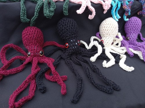 Handmade Crochet Octopus Stuffed Squishy Toy - Picture 6 of 7