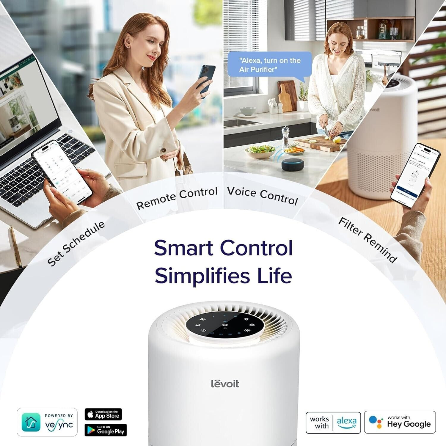 Levoit Core 200S Smart Air Purifier-BRAND NEW+FREE Extra Filter=$116 Total Value
