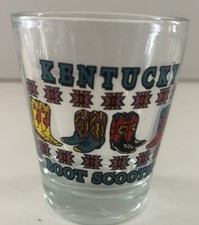 Kentucky "BOOT SCOOTIN"  COLORFUL COWBOY BOOTS- Standard Shotglass-