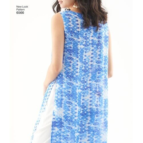 New Look Sewing Pattern 6566 Misses Size 8-18 Easy Tunic Top and Pull on Pants - Picture 6 of 6