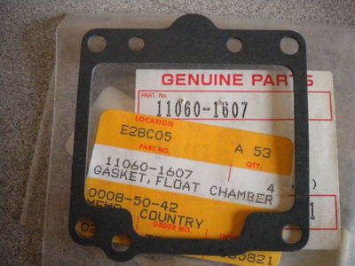 NOS Kawasaki OEM Float Chamber Gasket 81-99 KZ1000 83-85 ZX750
