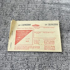 KSIĄŻKA RACJI ŻYWNOŚCI PALIWA SILNIKOWEGO - DO SAMOCHODÓW 1100cc (kompletna 6 miesięcy) ERA z lat 60.