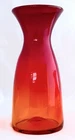Vintage Blenko Tangerine Amberina Mid Century 8 3/8" Tall Art Glass Vase