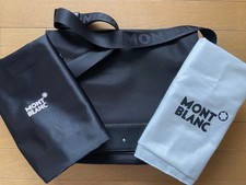 Borsa a tracolla MONTBLANC Nightflight in pelle di nylon nera grande capacità
