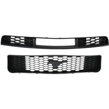 Grille Grill KIT For 2005-2009 Ford Mustang Plastic Textured Black