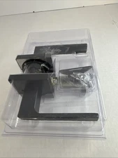 Kwikset  Singapore Matte Black Bed And Bath  Lever 730sal 514 Sqt Cp 97300-942