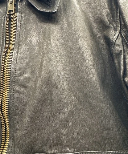 AVIREX x COLLECTION PRIVEE Lambskin Leather Jacket Men's Size 48 Dark Brown image 7
