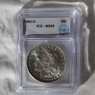 1883 New Orleans Morgan Silver Dollar $1 ICG MS66 KM#110