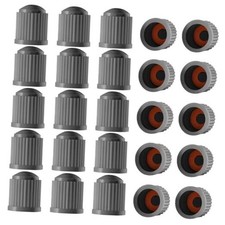 Tire Valve Dust Covers, Automotive Tire Valve Stem Caps with O 25PCS Gray