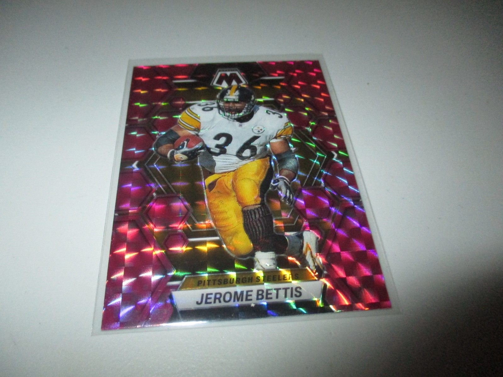 Jerome Bettis 2023 Panini Mosaic Pink Camo Prizm #209