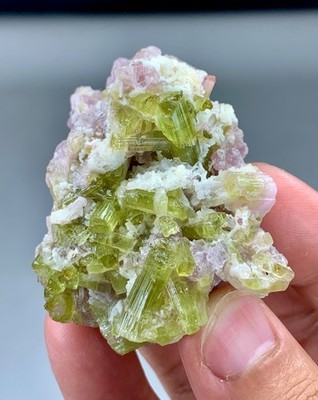 77gram Natural Tourmaline Crystals Bunch Combine Lepidolite Mica Specimen