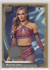 2022 Upper Deck AEW All Elite Wrestling Gold Mat Relics Anna Jay #77 0ss1