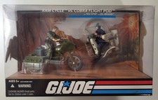 GI JOE 25th Anniversary  Ram Cycle vs Cobra Flight Pod  2008