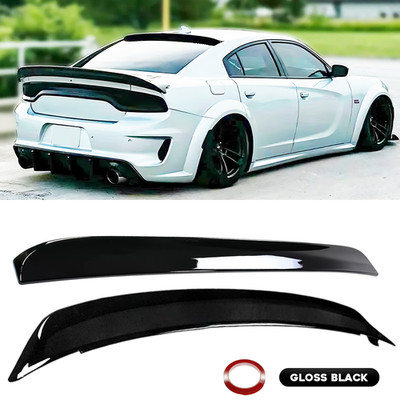 Redeye Style Gloss Blk Trunk + Rear Window Roof Spoiler For Dodge Charger 15-23