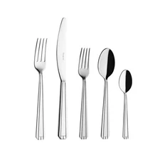 Luxury French Cutlery Set - 5 Piece Silverware Set, Includes Forks, Spoons & ...