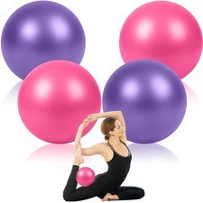 4 Pcs Small Exercise Pilates Ball 9 Inch Mini Yoga Balls Anti Burst and Slip ...