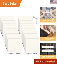 Picture Hanging Strips Heavy Duty Removable Hooks 40 Pairs Large White