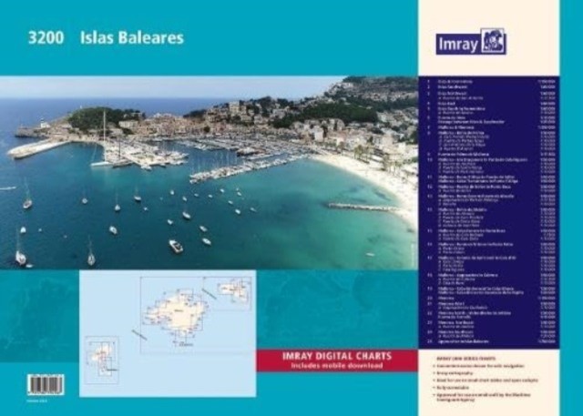 3200 Islas Baleares Chart Pack by Imray (Sheet map, flat)