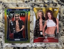 RARE! 2016 WWE Topps Edge Lita Gold /10 + Panini Prizm Ring Royalty Gold /10