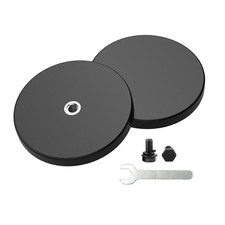 2 Pieces Strong Rubber Coated Mounting Magnets Anti-Scratch, 65 LBS of Adhesive
