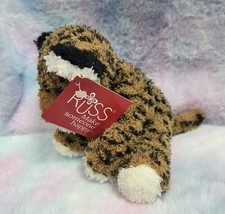 Vintage Russ Berrie LYNX Small Super Soft Plush Tiger Cat Toy New W Tags