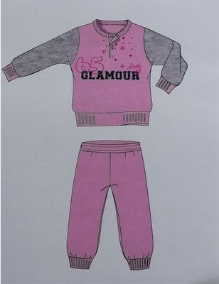 Punto e Commola Pajamas Long Sleeve Girl Sweatshirt Art.672