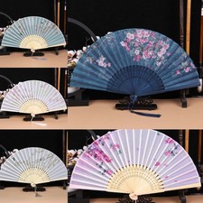 Bamboo Chinese Japanese Folding Fan Shank Classical Dance Fan  Home Decoration