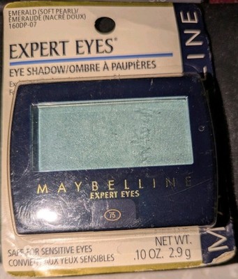 ONE(1) Maybelline Expert Eyes Eyeshadow EMERALD Sealed *Rare/CARDED