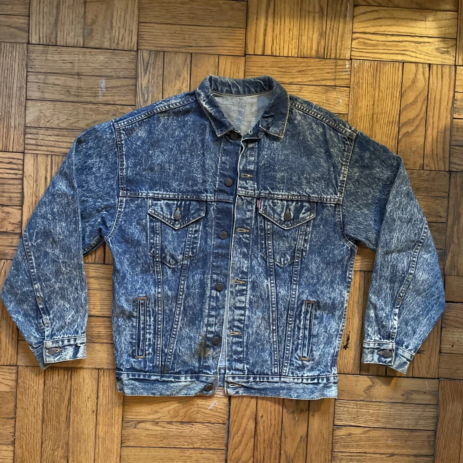 Vintage 80’s Levi’s Made In USA 511 Trucker Jacket Size XL