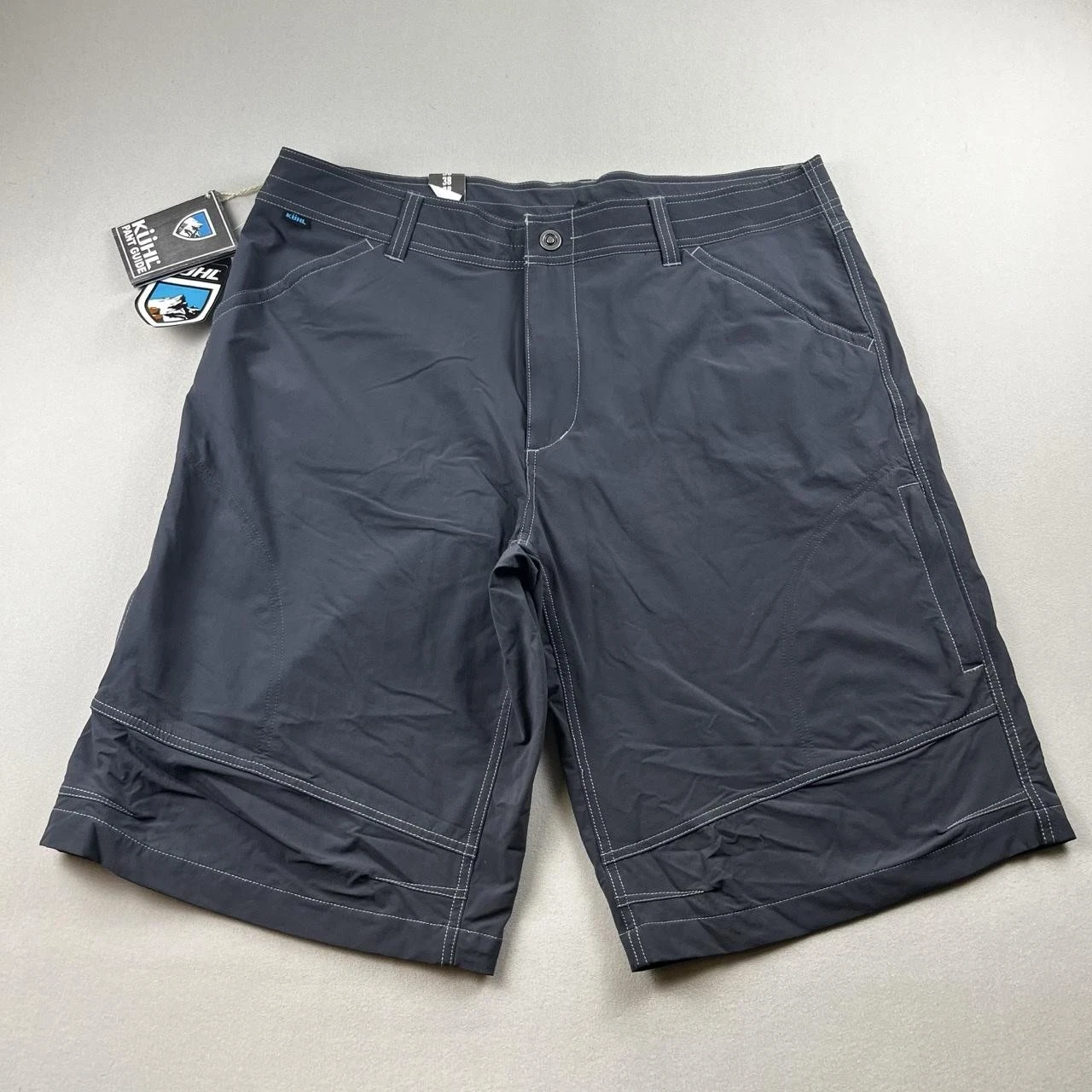 Kuhl Renegade Shorts Mens 38 Gray Carbon Cargo 12" Inseam Hiking Outdoor Trail
Opens in a new window
