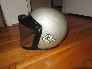 BUCO GT （SMALL BUCO） 1970s BUCO Blue Line GT Safety Helmet Motorcycle Vintage Unused