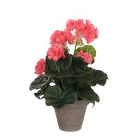 Mica Geranium Im Topf Lachs, 34 X 20 Cm Kunstpflanzen
