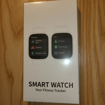 White Smart Watch Fitness Tracker Touch Screen 44mm 32GB Unlocked iOS/Android