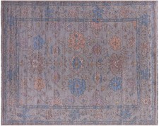 Handmade Turkish Oushak Wool Rug 9' 5" X 11' 9" - Q8765