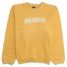 Nike Jungen gelb sportliches Sweatshirt mit R...
