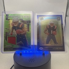 2024 Prizm Green Pulsar Premier Jersey PATCH And Blue Scope Jalynn Polk RC -Pats