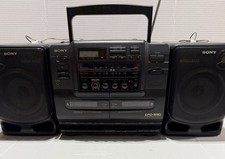 SONY CFD-550 CD AM/FM Radio Cassette-Corder Boombox Mega Bass   Vintage