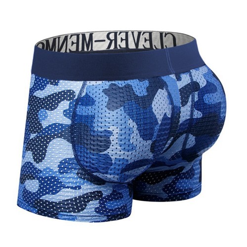 Men Underwear Male Panties Sexy Soft Solid Color Blue Breathable Classic - Picture 8 of 24