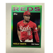 Topps 2025 Archives Noelvi Marte Cincinnati Reds #46 Green Parallel /99