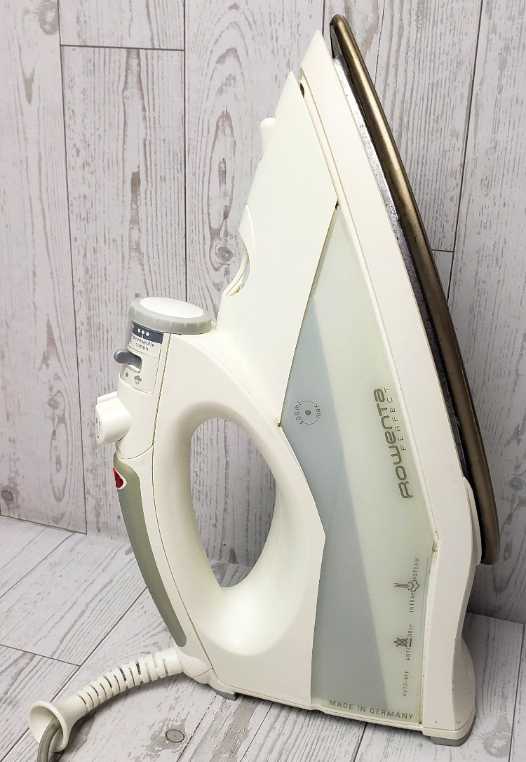 Rowenta DX8800 Steam Iron Platinum Bottom Germany 12.0 V  1800 w Tested Works