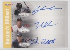 2008 PROjections Yellow 5/25 Lars Anderson Ryan Kalish Josh Reddick Auto 1c1