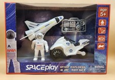 4 Piece NASA Space Play Space Explorer Toy Set Ages 5 , BRAND NEW