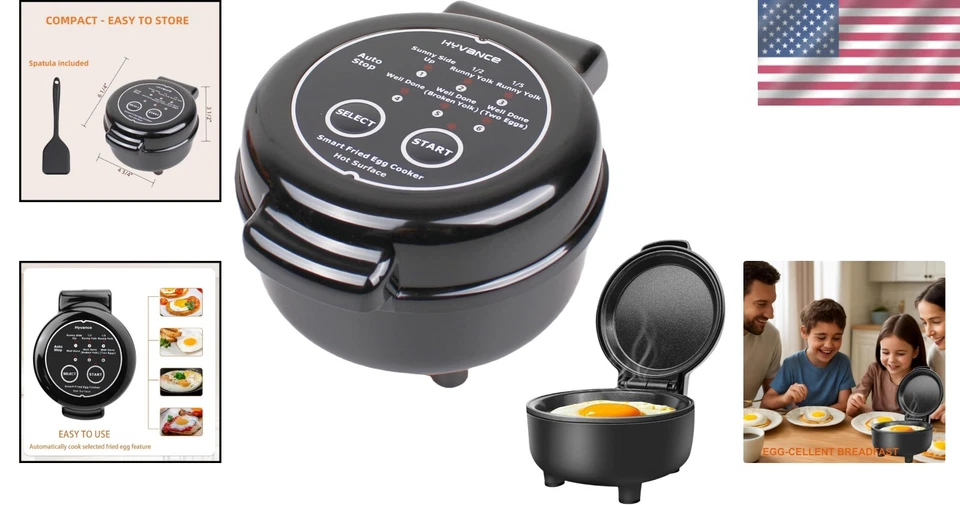 Versátil olla de huevos con tecnología de bajo calor y función de seguridad de apagado automático Foto 2 de 4