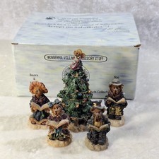 Boyd's Christmas Town Village O' Christmas Tree Ron Cheryl Mary Jo John Lot 5